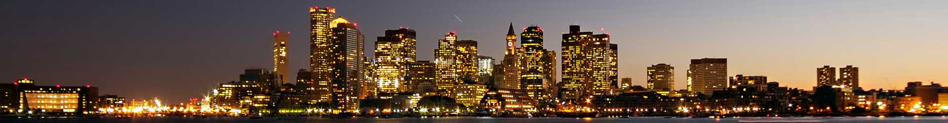 Boston skyline.  Linkwell Services for Boston area small and medium organizations
